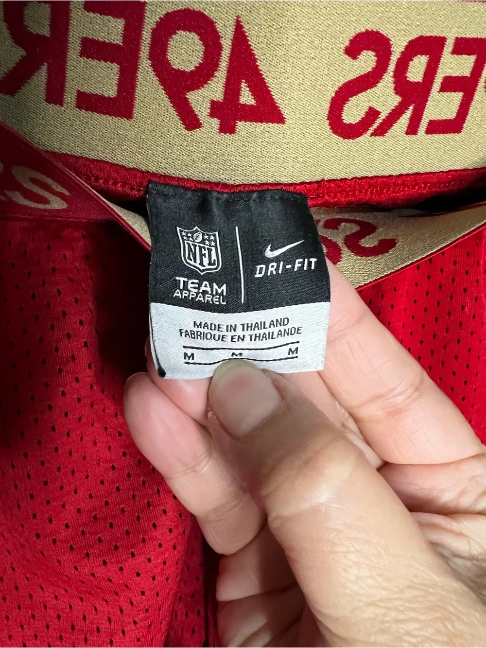 Nike Dri-FIT San Francisco 49ers Red Mesh Running Training Athletic Shorts